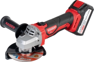 R20 Ъглошлайф Ø125mm 4Ah RAIDER PRO RDP-SPAG20 Set