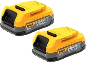 Комплект акумулаторни батерии DeWALT DCBP034E2, 18 V, 2 х 1.7 Ah, PowerStack