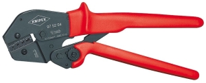 Knipex Клещи кербовъчни за неизолирани плоски кабелни обувки с изолация 250 мм /97 52 04/
