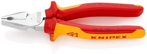 Knipex Pliers combined reinforced, with insulation 180 mm, 2.5 mm /02 06 180/