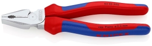 Knipex Pliers combined reinforced, with insulation 200 mm, 2.8 mm /02 05 200/