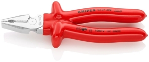 Knipex Pliers combined reinforced, with insulation 200 mm, 2.8 mm /02 07 200/
