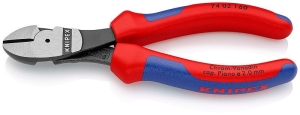 Knipex Клещи резачки странични усилени, с изолация 160 мм, 3.4 мм /74 02 160/