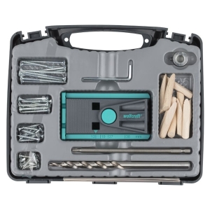 Wolfcraft 4642100 Angle hole template set with accessories f 12-38 mm