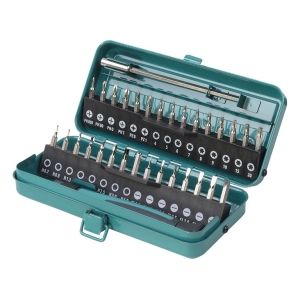 Wolfcraft 1389000 Tip bit set 30 pcs. with holder 28 mm