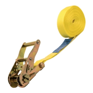 Wolfcraft 3273000 Load securing belt with ratchet 1000kg 5m 25mm yellow