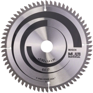 Циркулярен диск Bosch метален HM за рязане на алуминий 230x30x2.4 мм, 64 z, Multi Material