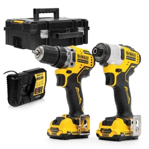 Set of cordless tools DeWALT DCF801 ​​and DCD701 DCK2110C2T, 12 V, 1.3 Ah, 