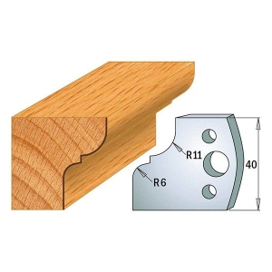 Profile knife for milling head CMT 112 40x4 mm set of 2 pcs