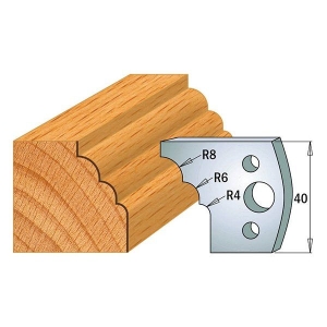 Profile knife for milling head CMT 133 40x4 mm set of 2 pcs