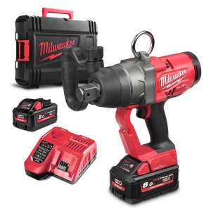 Milwaukee M18 ONEFHIWF1-802X Cordless Impact Wrench, Brushless, 18 V, 8 Ah, 2400 Nm, 1"