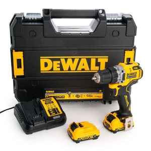 Screwdriver DeWALT DCD701D2, cordless brushless 12 V, 2 Ah, 57.5 Nm, 1.5-10 mm