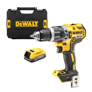 DeWALT DCD796E1T cordless impact drill with 1 battery without charger, 18 V, 1.7 Ah, 70 Nm, 1.5-13 mm