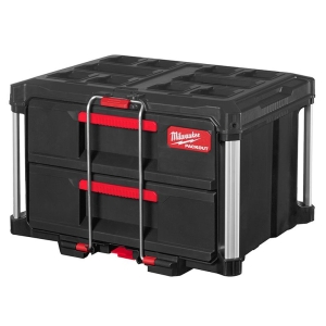 Organizer Milwaukee Packout plastic with two drawers 560x410x360 mm, 22 kg