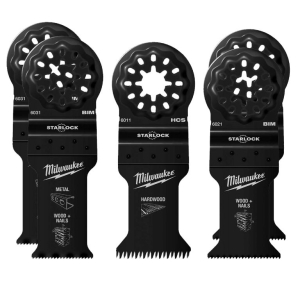 Milwaukee Multi Oscillator Knife Set 5 pcs, 48906115 28/35mm, HCS/BiM, 42/47mm