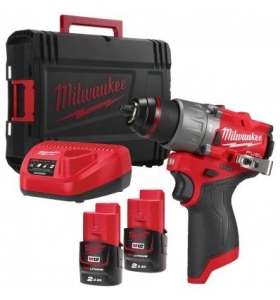 Screwdriver Milwaukee M12 FPD2-202X cordless 12 V, 2 Ah, 45 Nm, 1-13 mm