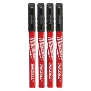 Milwaukee Inkzall Fine Point Marker 4 pcs., Black