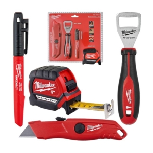 Set Milwaukee 4932480553 tape measure 5 m., model knife, opener and marker