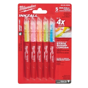 Marker Milwaukee Inkzall 5 pcs., colored