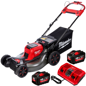 Milwaukee M18 F2LM53-122 cordless self-propelled hair clipper with 2 batteries and charger, 18 V, 12 Ah, 530 mm