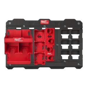 Wall mounting adapter for storage of tools and batteries Milwaukee PACKOUT 4932493620 762x508x356 mm