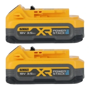Комплект акумулаторни батерии DeWALT DCBP318S2, 18 V, 2 x 3.5 Ah, PowerStack